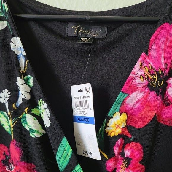 Thalia Sodi Floral Dress Size XL - Picture 6 of 9